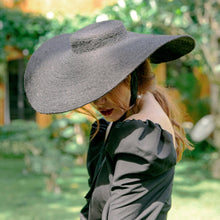 Lola Wide Brim Jute Straw Hat, in Black by The Groovalution / Buddify