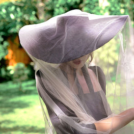 Lola Wide Brim Jute Straw Hat, in Black by The Groovalution / Buddify