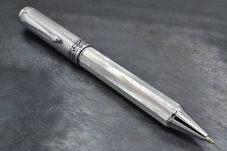 Maestro® Oceanic White Mother of Pearl Ballpoint Pen - Chrome Cap