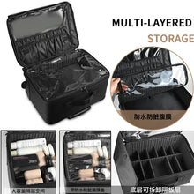 Makeup Travel Case 2in1 Rolling Cosmetology Train Organizer Detachable Wheels Brush Bag Liftable Trays Nail Hair Tools Storage by Cartfind / Temu