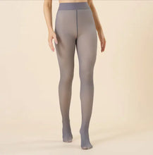 Women's Warm Sheer Look Leggings – Faux Transparent One-Word Crotch Pantyhose by ZenDrop Shipping