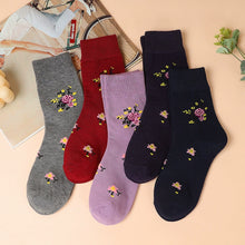 Ladieswear Socks Female Spring & Fall Cotton Mid-Calf Length Socks Fall and Winter Middle-Aged and Elderly Grandma Socks Loose Mouth Pure Color All Year Round Long Tube Women's Socks by fashioncafee.com
