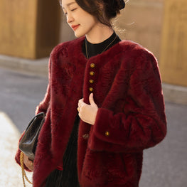 Eco-Friendly Winter Plush Coat for Women by Zopi Dropshipping
