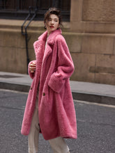 Eco-Friendly Mink-Like Wool Long Overcoat by Zopi Dropshipping