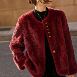 Eco-Friendly Winter Plush Coat for Women by Zopi Dropshipping