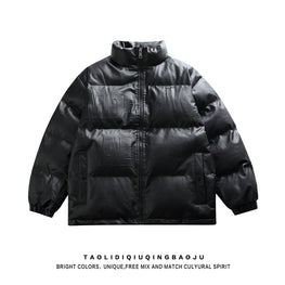 Warm PU Leather Winter Coat for Couples Coat by Zopi Dropshipping