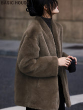 Eco-Friendly Women's Brown Fur Winter Coat by Zopi Dropshipping