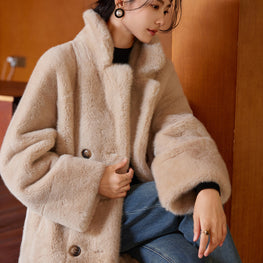 Eco-Friendly Thick Winter Fur Overcoat for Women by Zopi Dropshipping