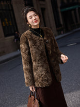 Retro Eco-Friendly Plush Fur Coat for Women by Zopi Dropshipping