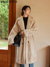 Luxury Eco-Friendly Long Fur Coat for Women by Zopi Dropshipping
