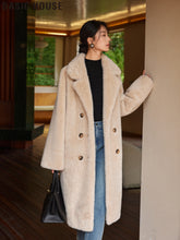 Luxury Eco-Friendly Long Fur Coat for Women by Zopi Dropshipping