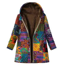 Winter Retro Hooded Cashmere Jacket for Women by ZenDrop Shipping