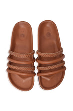 Castaway Leather Slides (Sz. 5.5 & 6.5) by ELF / Buddify