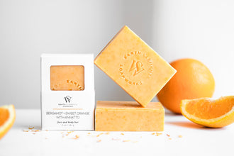 BERGAMOT + SWEET ORANGE WITH ANNATTO SOAP by Earth Elements Soapworks