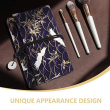 Oxford Fabric Makeup Brush Bag Retro Dust-proof makeup brush case pouch Multi-functional folding storage bag Travel touch up bag by Dropship man