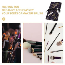 Oxford Fabric Makeup Brush Bag Retro Dust-proof makeup brush case pouch Multi-functional folding storage bag Travel touch up bag by Dropship man