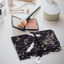 Oxford Fabric Makeup Brush Bag Retro Dust-proof makeup brush case pouch Multi-functional folding storage bag Travel touch up bag by Dropship man