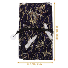 Oxford Fabric Makeup Brush Bag Retro Dust-proof makeup brush case pouch Multi-functional folding storage bag Travel touch up bag by Dropship man