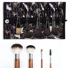 Oxford Fabric Makeup Brush Bag Retro Dust-proof makeup brush case pouch Multi-functional folding storage bag Travel touch up bag by Dropship man