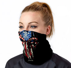 Punisher Red White and Blue Gaiter by StonerDays / Buddify