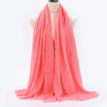 Big Size Crinkle Cotton Hijab Scarf Women Turban Muslim Shawl Plain Bandana Breathable Women's Shawls Foulard Hijab Hood Ramadan by RUNMEIFA