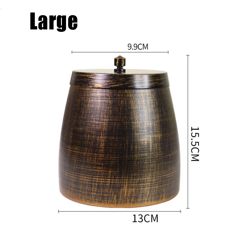 Ashtray with Lid for Cigarette Iron Outdoor Ash Tray Ashtrays for Cigarettes Outdoor Windproof Smokeless Odorless Large Ash Tray by fashioncafee.com