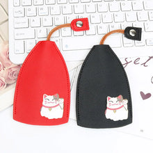 Cute Pull Out Key Case Cartoon Animals Rabbit Cat PU Leather Key Wallets Housekeepers Car Key Holder Case Leather Keychain Pouch by fashioncafee.com