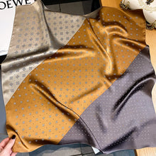 2023 Luxury Brand Silk Scarf Square Women Shawls And Wraps Office Small Hair Neck Hijabs Kerchief Foulard Ladies Scarves 70*70cm by RUNMEIFA