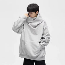 Autumn Ninja Streetwear Turtleneck Hoodies For Men Letter Embroidered Hip Hop Fashion Sweatshirts Y2K Vintage Fleece Hoody by fashioncafee.com