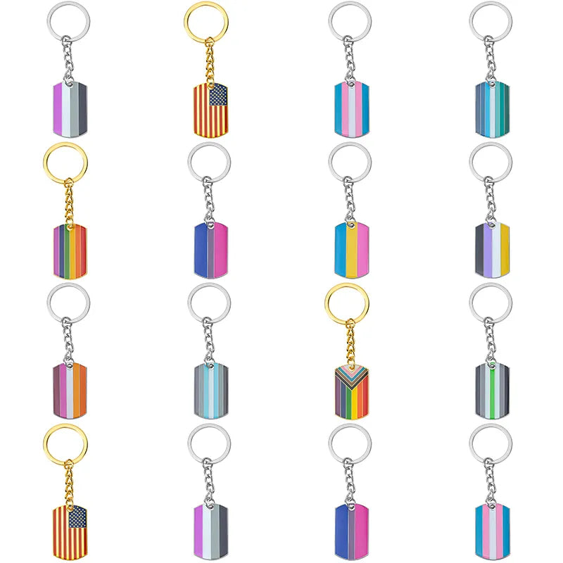 Asexual Rainbow Bisexual pride Transgender pride Demisexual Pride Key Ring Lapel Pin Brooches Pins Flag badge Brooch Badges by fashioncafee.com