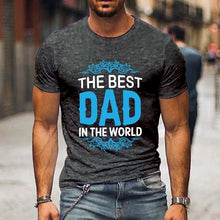 Hot The Best Dad In The World Father's Day T-Shirt - Graphic Short Sleeve Men's Tee by Zopi