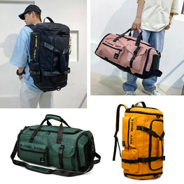Large Capacity Backpack Handbag Women's Gym Fitness Travel Luggage Tote Big Shoulder Duffle Sports Shoes Bag For Men Suitcases by Dropshipman