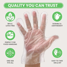 100Pcs Acid Work Safety Disposable Gloves New Food Grade TPE Latex Free Gloves Non-Slip Transparent Cleaning Gloves by fashioncafee.com