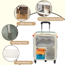 Cats Travel Bag Portable Out Pet Trolley Suitcase Universal Small Dogs Bag Cat Backpack Travel Walking and Camping