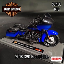1:18 Harley-Davidson Mini Moto Replica 2018 CVO Road Glide Scale Motorcycle Model Collectible Home Office Miniature Man Toy Gift by Maisto
