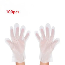 100 Gloves Pieces Of Transparent Vinyl TPE Gloves Latex-Gloves For Laboratory Work For Hairdressing Clean Work Gloves