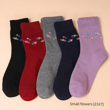 Ladieswear Socks Female Spring & Fall Cotton Mid-Calf Length Socks Fall and Winter Middle-Aged and Elderly Grandma Socks Loose Mouth Pure Color All Year Round Long Tube Women's Socks by fashioncafee.com