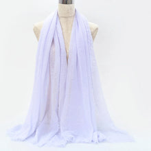 Big Size Crinkle Cotton Hijab Scarf Women Turban Muslim Shawl Plain Bandana Breathable Women's Shawls Foulard Hijab Hood Ramadan by RUNMEIFA