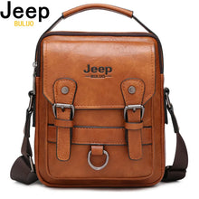 JEEP BULUO Multi-function Business Handbags Men New Man's Shoulder Bag Large Capacity Leather Messenger Bag Crossbody Big Brand by Jeep Buluo / Dropship man