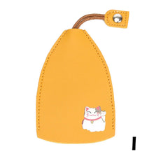 Cute Pull Out Key Case Cartoon Animals Rabbit Cat PU Leather Key Wallets Housekeepers Car Key Holder Case Leather Keychain Pouch by fashioncafee.com
