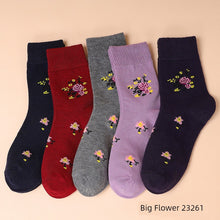 Ladieswear Socks Female Spring & Fall Cotton Mid-Calf Length Socks Fall and Winter Middle-Aged and Elderly Grandma Socks Loose Mouth Pure Color All Year Round Long Tube Women's Socks by fashioncafee.com