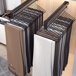 Adjustable Wardrobe Clothing Rail Heavy Duty Pull-Out Closet Valet Rod 25CM Top Mount Wardrobe Hanger Rack Bar Ball Slide by AO Fulfimment Service