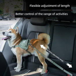 Hidream Pet Car Seat Belt Car Fixed Dog Leash Adjustable Car Travel Pet Dog Leash Dog Leash by Hidream / Zopi