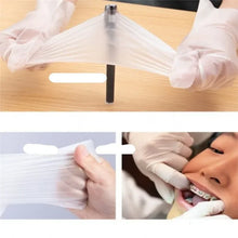 100 Gloves Pieces Of Transparent Vinyl TPE Gloves Latex-Gloves For Laboratory Work For Hairdressing Clean Work Gloves