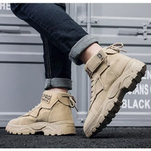 2023 Men Boots Tactical Military Combat Boots Outdoor Hiking Winter Shoes Light Non-slip Men Desert Ankle Boots Bota Masculina by COZOK