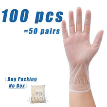 Disposable Gloves Vinyl 100 50 20 Clear Powder Free Latex-Free Translucent PVC Gloves Household Kitchen Food Handling S M L by fashioncafee.com