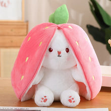 New transformation fruit rabbit plush toys for children with sleep pillow birthday gift female strawberry carrot rabbit dolls by DSers Drop shipping