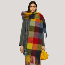 2023 New Men Women Cashmere Scarf Ticked Warm Blanket Colorful Plaid Long Tassels Soft Shawls Neck Wraps Scarves by RUNMEIFA