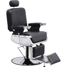 Barber Chair, Heavy Duty Retro Design, Multifunctional Hydraulic Reclining, Height Adjustable, 360 Degree Swivel, Salon Chair by fashioncafee.com
