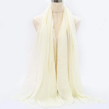 Big Size Crinkle Cotton Hijab Scarf Women Turban Muslim Shawl Plain Bandana Breathable Women's Shawls Foulard Hijab Hood Ramadan by RUNMEIFA